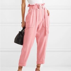IRO Harmony High Waist Cotton Tapered Pants sz 34 US XS